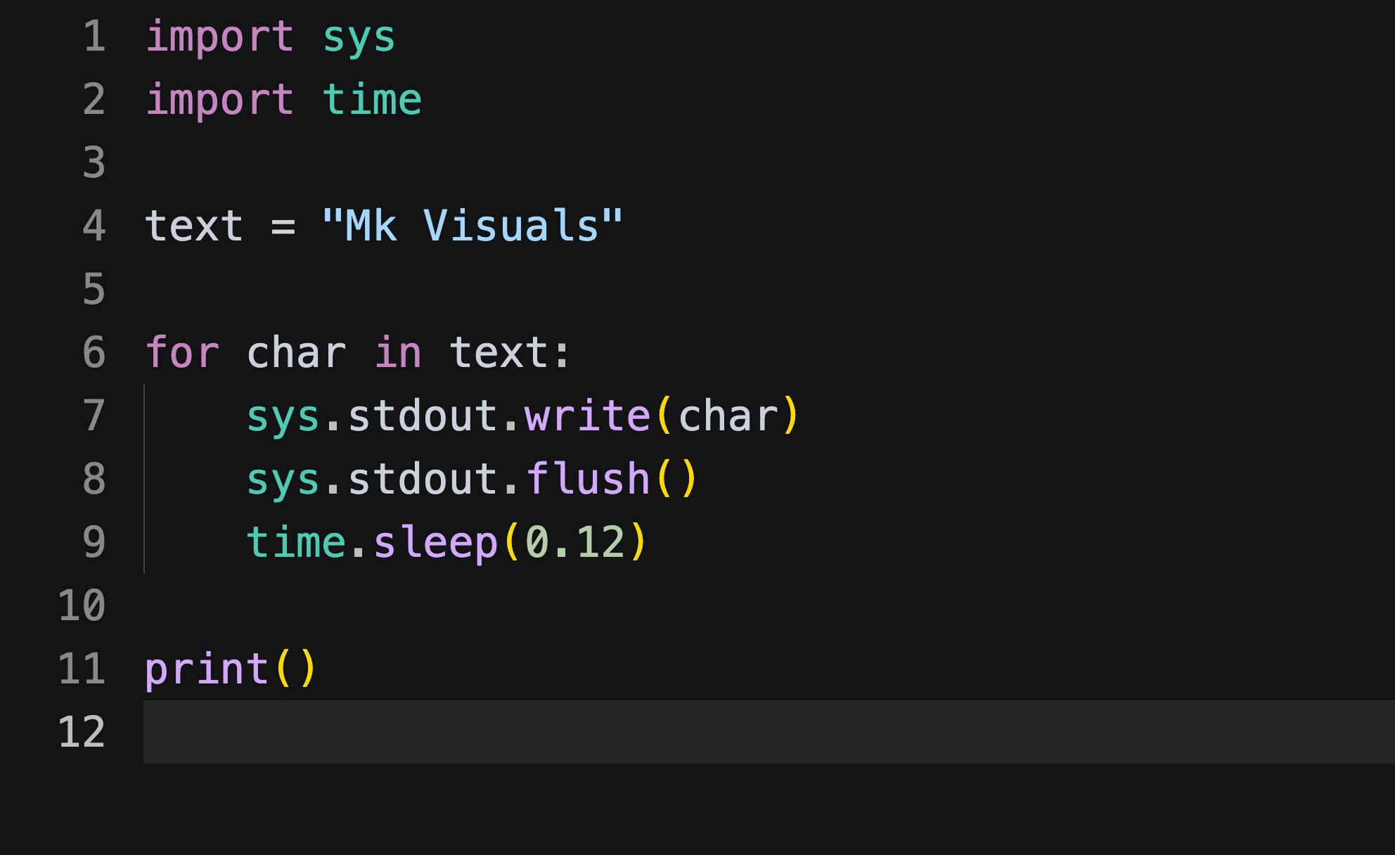 Coding at Mk Visuals Coding at Mk Visuals